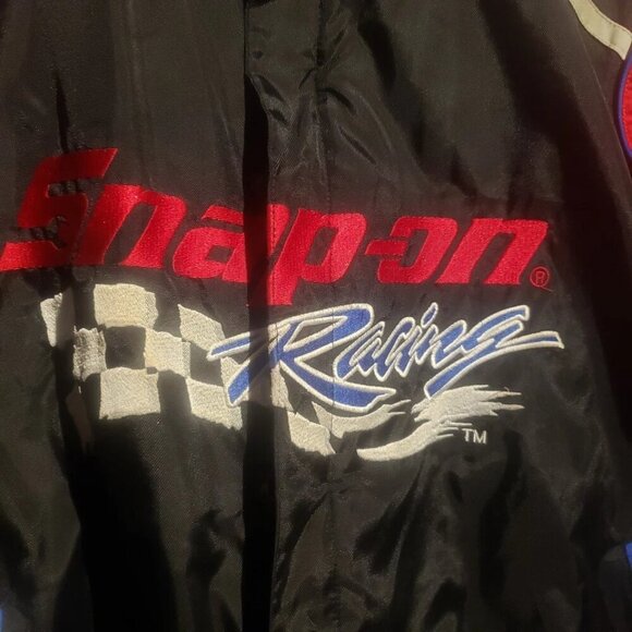 Snap On Racing Vintage 90s Jacket size Extra Large (XL) Black/Red Full Zip CHOKO - Picture 9 of 10